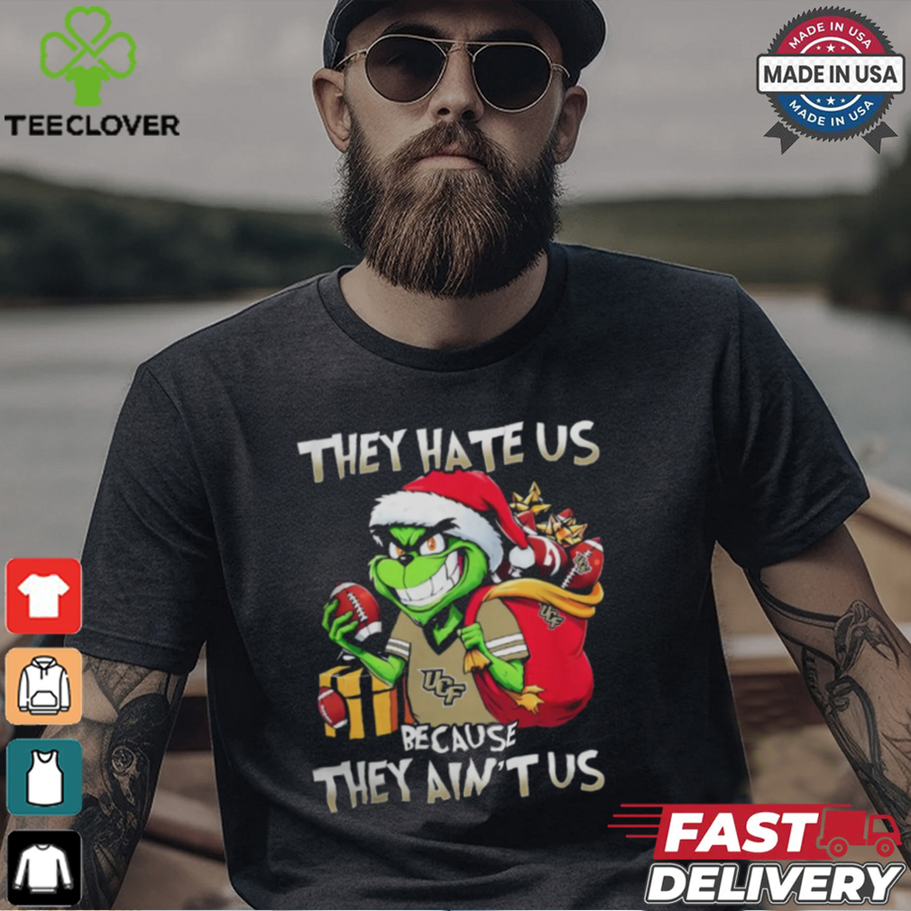 They Hate Us Because They Ain’t Us Grinch Vs UCF Knights Football Christmas Shirt They Hate Us Because They Ain’t Us Grinch Vs UCF Knights Football Christmas Shirt