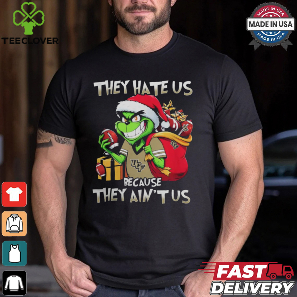 They Hate Us Because They Ain’t Us Grinch Vs UCF Knights Football Christmas Shirt They Hate Us Because They Ain’t Us Grinch Vs UCF Knights Football Christmas Shirt