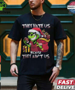 They Hate Us Because They Ain’t Us Grinch X Arkansas Razorbacks Christmas 2024 Shirt