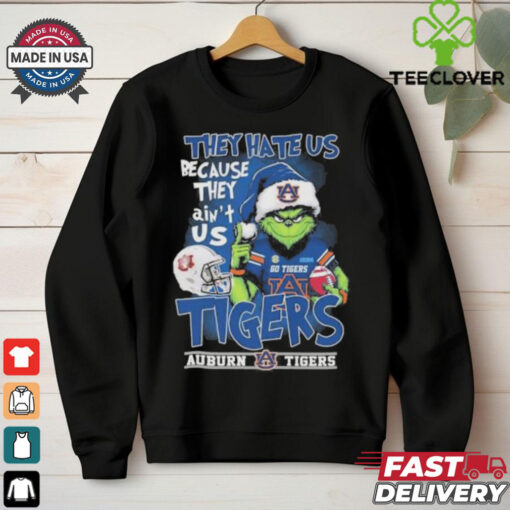 They Hate Us Because They Ain’t Us Grinch X Auburn Tigers Go Tigers Christmas Shirt