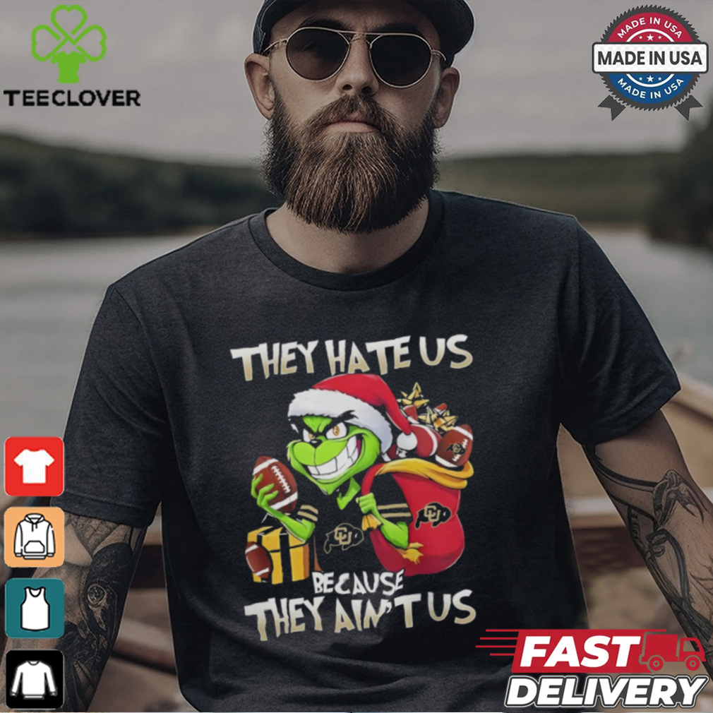 They Hate Us Because They Ain’t Us Grinch X Colorado Buffaloes Christmas 2024 Shirt They Hate Us Because They Ain’t Us Grinch X Colorado Buffaloes Christmas 2024 Shirt