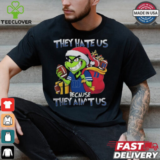 They Hate Us Because They Ain’t Us Grinch X Duke Blue Devils Christmas 2024 Shirt