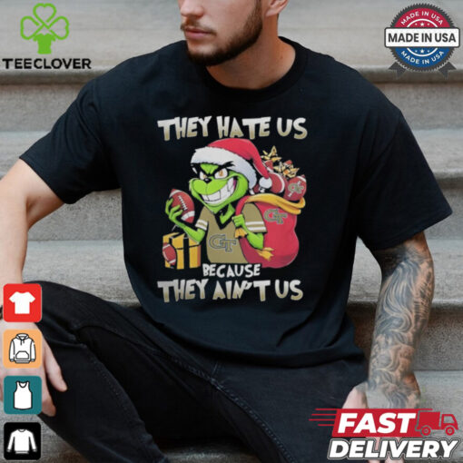 They Hate Us Because They Ain’t Us Grinch X Georgia Tech Yellow Jackets Football Christmas Shirt