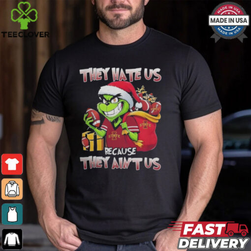 They Hate Us Because They Ain’t Us Grinch X Iowa State Cyclones Football Christmas Shirt