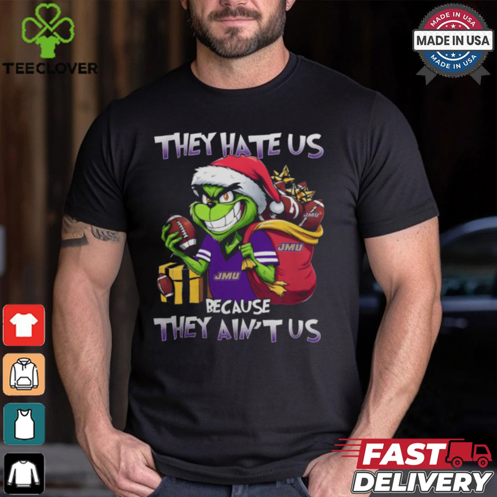They Hate Us Because They Ain’t Us Grinch X James Madison Dukes Christmas 2024 Shirt They Hate Us Because They Ain’t Us Grinch X James Madison Dukes Christmas 2024 Shirt