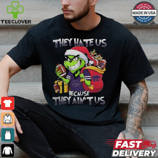 They Hate Us Because They Ain’t Us Grinch X Kansas State Wildcats Christmas 2024 Shirt