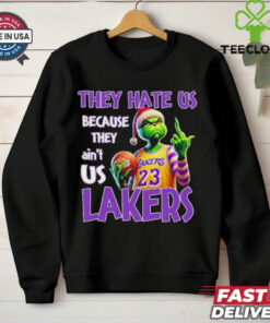 They Hate Us Because They Ain’t Us Grinch X Los Angeles Lakers Christmas Shirt