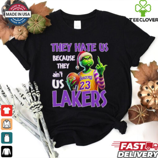 They Hate Us Because They Ain’t Us Grinch X Los Angeles Lakers Christmas Shirt