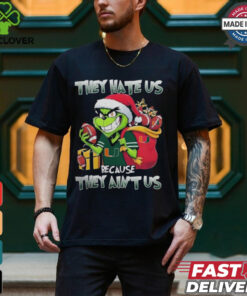 They Hate Us Because They Ain’t Us Grinch X Miami Hurricanes Football Christmas Shirt