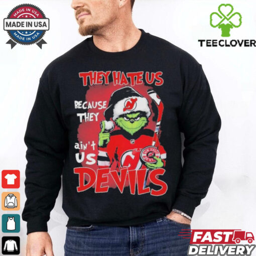 They Hate Us Because They Ain’t Us Grinch X New Jersey Devils Christmas Shirt