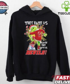 They Hate Us Because They Ain’t Us Grinch X New Jersey Hockey Stomp On Hockey Teams Christmas Shirt
