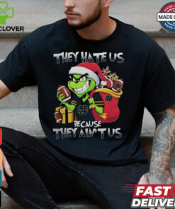 They Hate Us Because They Ain’t Us Grinch X Notre Dame Fighting Irish Christmas 2024 Shirt