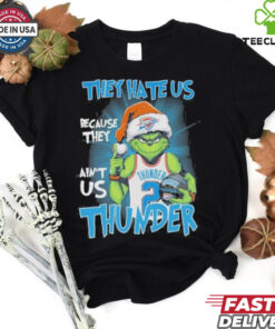 They Hate Us Because They Ain’t Us Grinch X Oklahoma City Thunder Christmas Shirt