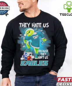 They Hate Us Because They Ain’t Us Grinch X Philadelphia Eagles Stomp On NFL Teams Christmas Shirt