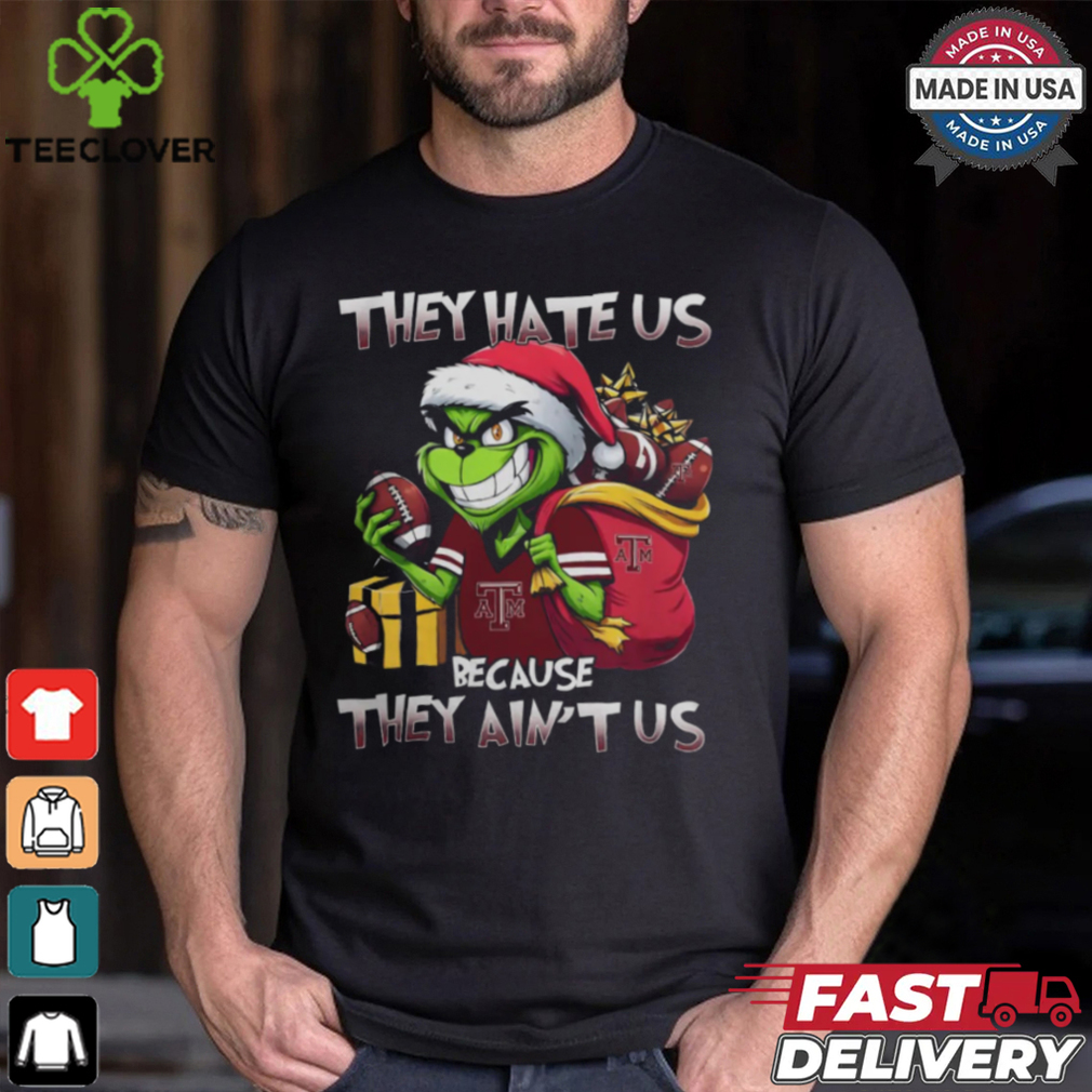 They Hate Us Because They Ain’t Us Grinch X Texas A&M Aggies Christmas 2024 Shirt They Hate Us Because They Ain’t Us Grinch X Texas A&M Aggies Christmas 2024 Shirt