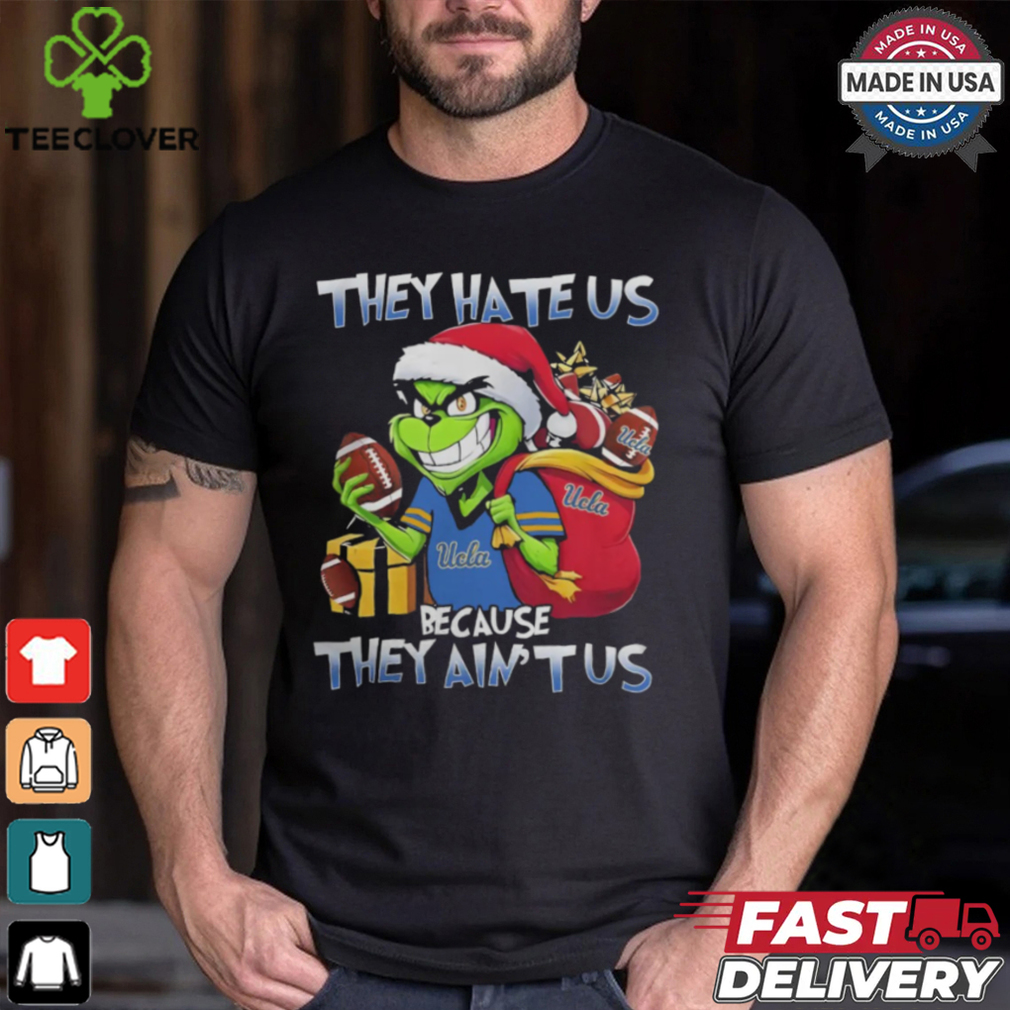 They Hate Us Because They Ain’t Us Grinch X Ucla Bruins Christmas 2024 Shirt They Hate Us Because They Ain’t Us Grinch X Ucla Bruins Christmas 2024 Shirt