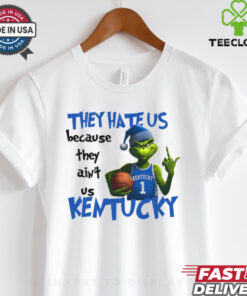 They Hete Us Bacause They Ain't Us Kentucky Grinch Basketball Christmas shirt