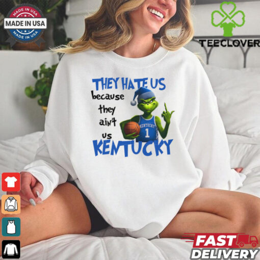 They Hete Us Bacause They Ain’t Us Kentucky Grinch Basketball Christmas shirt
