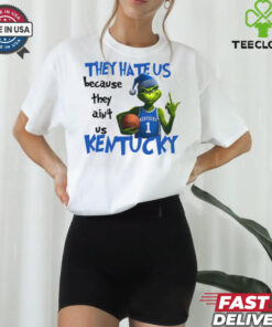 They Hete Us Bacause They Ain't Us Kentucky Grinch Basketball Christmas shirt