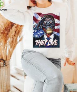 They live Obey and American flag t shirt