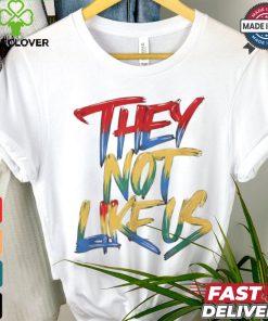 They not like us color paint shirt