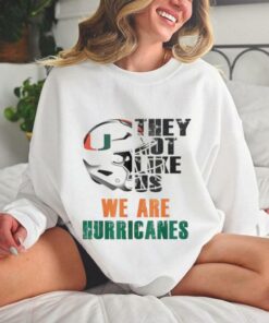 They not like us we are Miami Hurricanes hoodie, sweater, longsleeve, shirt v-neck, t-shirt