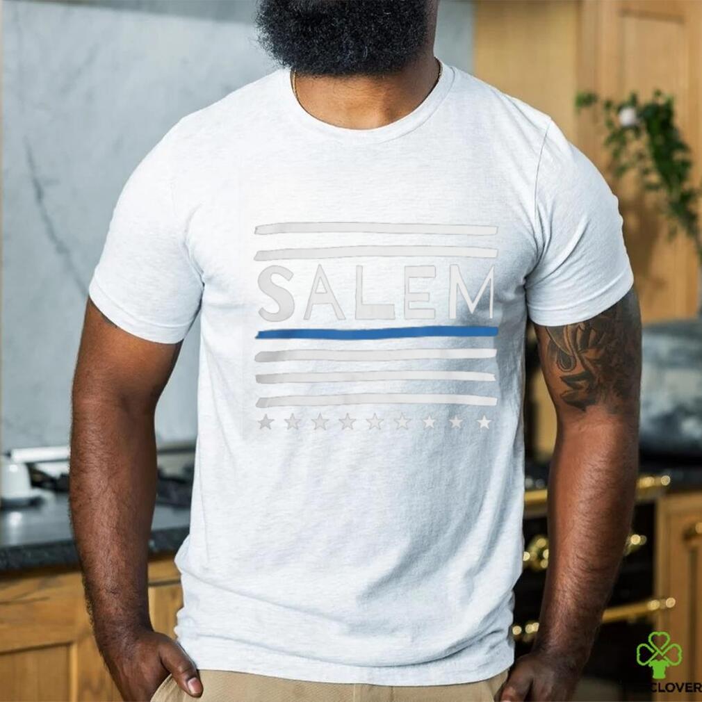 Thin Blue Line Heart Salem Oregon Police Officer OR Cops T Shirt Thin Blue Line Heart Salem Oregon Police Officer OR Cops T Shirt