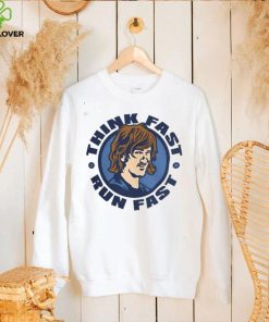 Think Fast, Run Fast College Football T Shirt