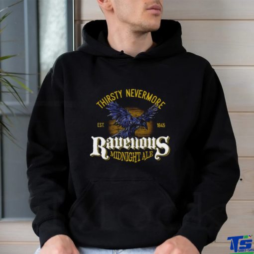 Thirsty Nevermore Ravenous Midnight Ale 1845 retro shirt
