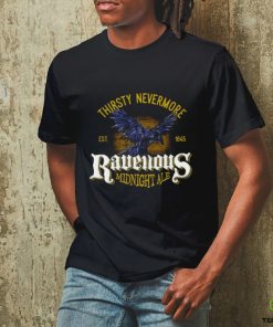 Thirsty Nevermore Ravenous Midnight Ale 1845 retro shirt