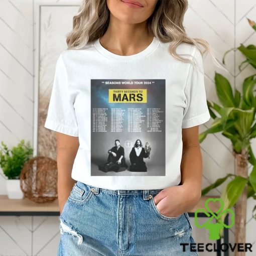 Thirty Seconds To Mars Season World Tour 2024 Poster T Shirt