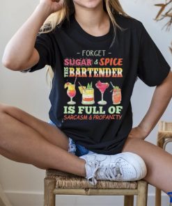 This Bartender Is Full Of Sarcasm & Profanity black bartender t shirt