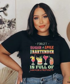 This Bartender Is Full Of Sarcasm & Profanity black bartender t shirt