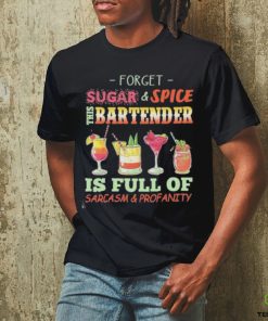 This Bartender Is Full Of Sarcasm & Profanity black bartender t shirt