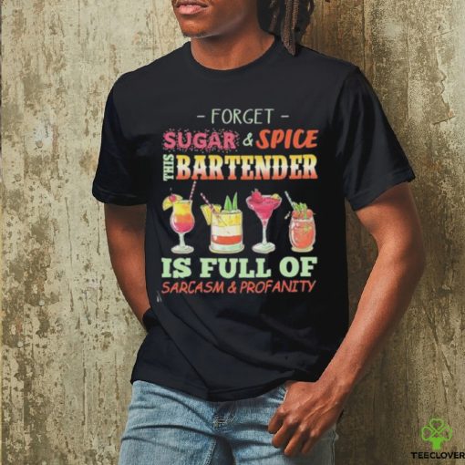 This Bartender Is Full Of Sarcasm & Profanity black bartender t shirt