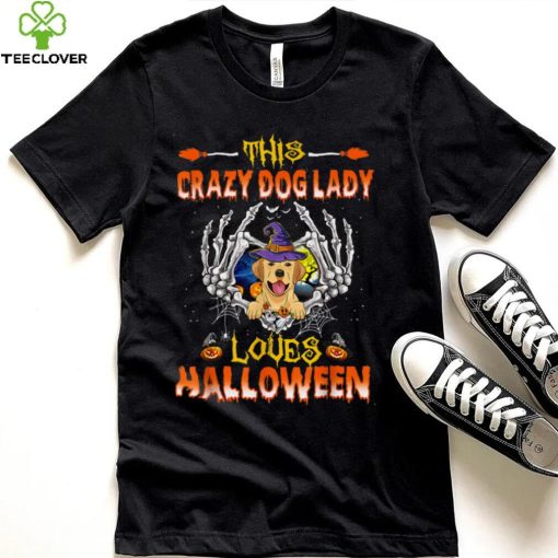 This Crazy Dog Lady Labrador Loves Halloween T Shirt