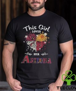 This Girl Loves Her Arizona Team Sport Cardinals x Diamondbacks x Phoenix Suns x Coyotes 2023 Heart Shirt