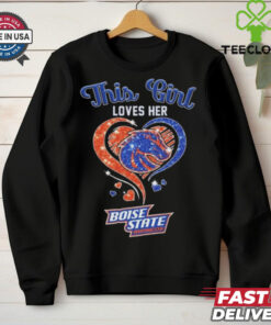 This Girl Loves Her Boise State Broncos Diamond Heart 2024 Shirt