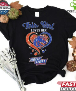 This Girl Loves Her Boise State Broncos Diamond Heart 2024 Shirt