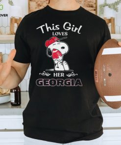 This Girl Loves Her Georgia Bulldogs X Peanuts Snoopy Shirt