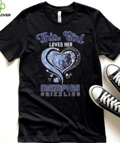 This Girl Loves Her Heart Memphis Grizzlies Shirt