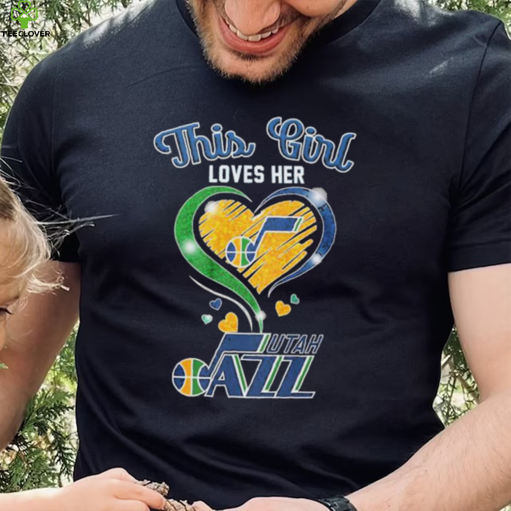 This Girl Loves Her Heart Utah Jazz Shirt This Girl Loves Her Heart Utah Jazz Shirt