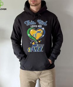 This Girl Loves Her Heart Utah Jazz Shirt