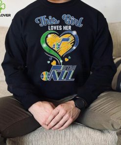 This Girl Loves Her Heart Utah Jazz Shirt