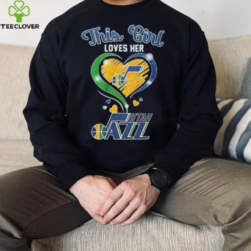 This Girl Loves Her Heart Utah Jazz Shirt