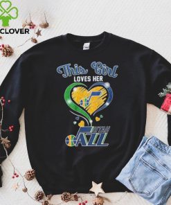 This Girl Loves Her Heart Utah Jazz Shirt
