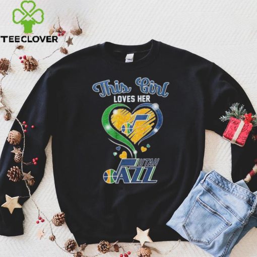 This Girl Loves Her Heart Utah Jazz Shirt