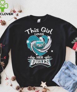 This Girl Loves Her Philadelphia Eagles Heart Diamond 2023 Shirt