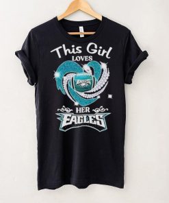 This Girl Loves Her Philadelphia Eagles Heart Diamond 2023 Shirt