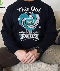 This Girl Loves Her Philadelphia Eagles Heart Diamond 2023 Shirt